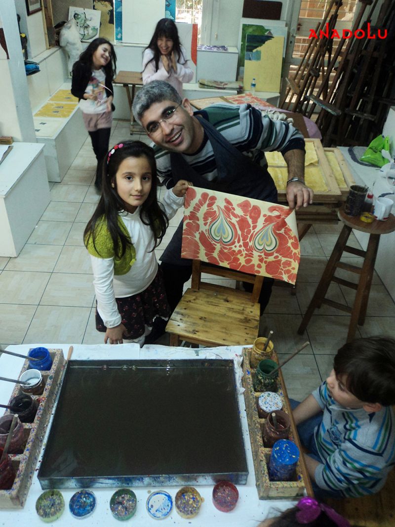 Çocuk İçin Ebru Kursu Çukurovada