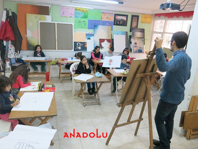 Çocuklarla Ebru Eğitimleri Devam Etmekte Çukurovada