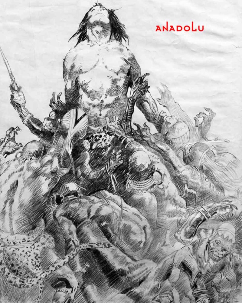 karakalem Çoklu İnsan Figür Çalışmaları Çukurovada