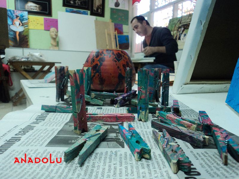 Ebru obje Örnekleri Çukurovada