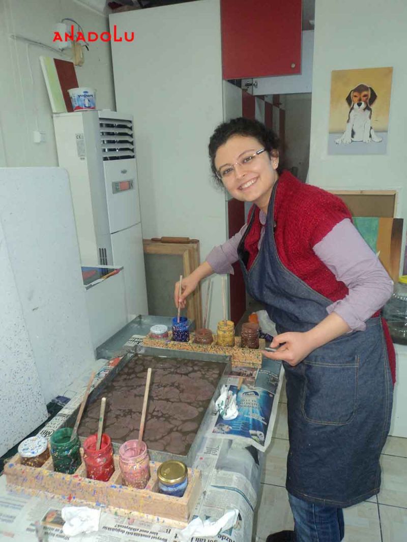 Yetişkinlerle Ebru Kursları Çukurovada
