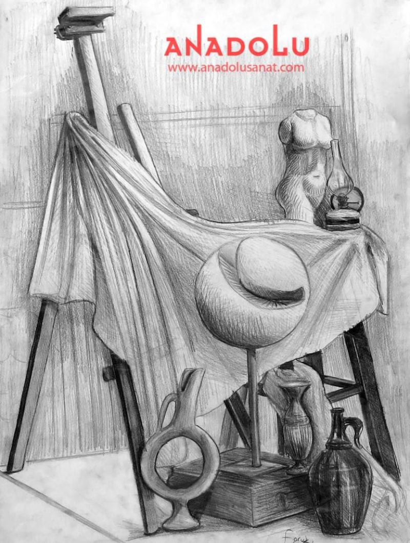 Trabzonda Anadolu Güzel Sanatlarda Karakalem Eğitimleri