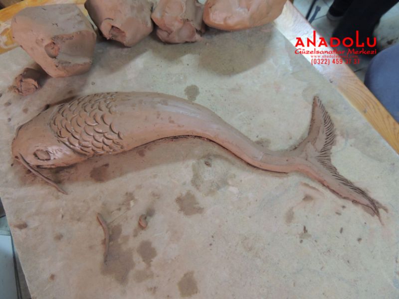Kilden Balık Modelleme Heykel Dersi Çukurovada
