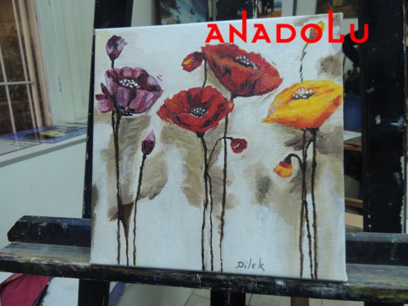 Yağlıboya Çiçek Çizimleri Çukurovada