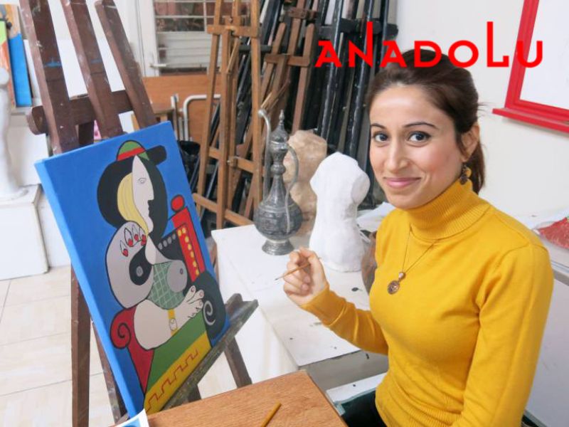 Soyut Yağlıboya Resim Dersleri Çukurovada