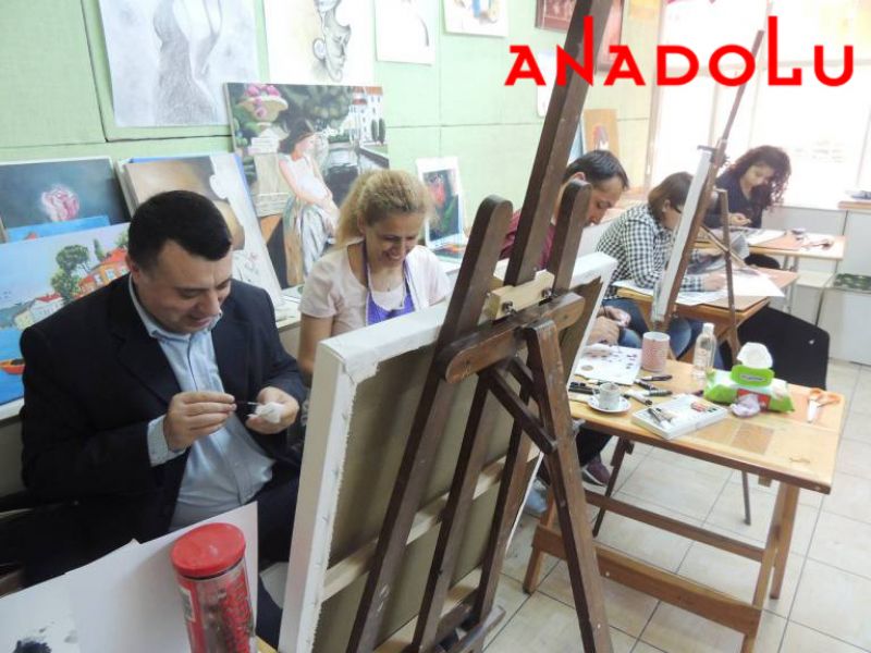 Hobi Grubu Yağlıboya Çalışmaları Çukurovada