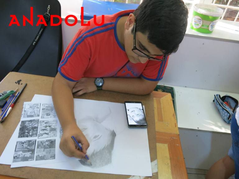 Hobi Karakalem Potre Çalışması Çukurova