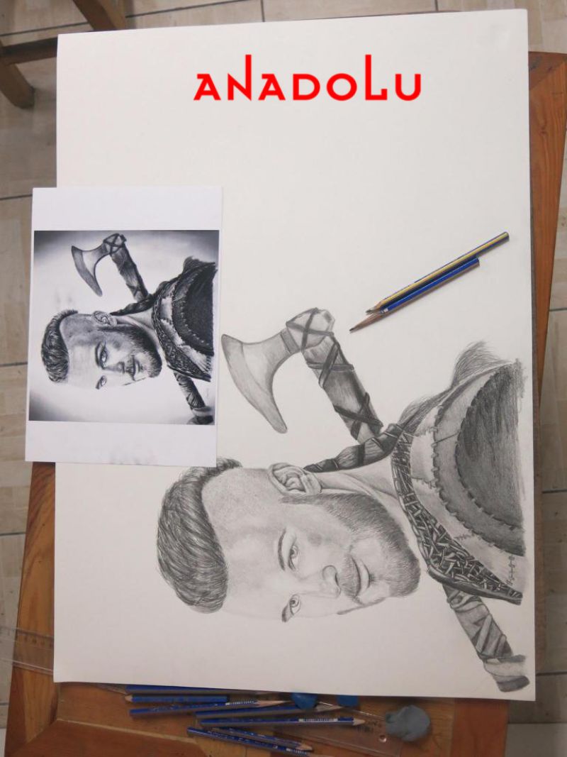 Karakalem Potre Çalışması Çukurovada