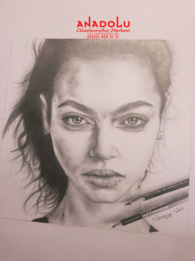 Karakalem Portre Çalışmaları Çukurovada