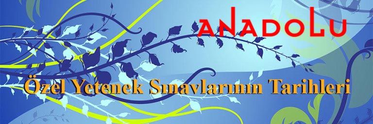 Özel yetenek Sınav Tarihleri Çukurovada